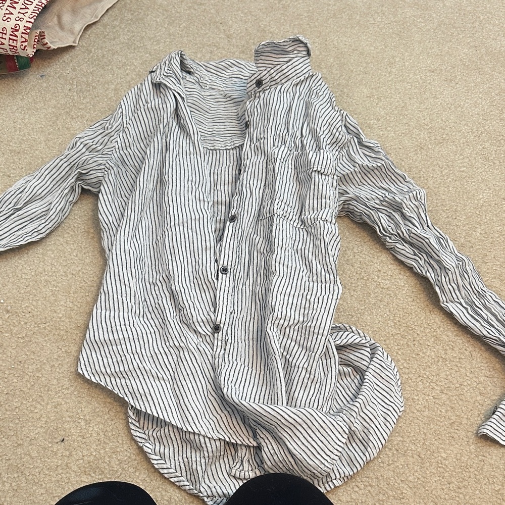 Striped Black and White Shirt